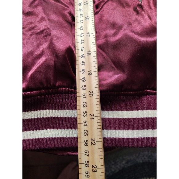 Vintage Japan Saku Embroidered Stain Bombers Jacket Gold Fish Size‎ Medium - Picture 12 of 12